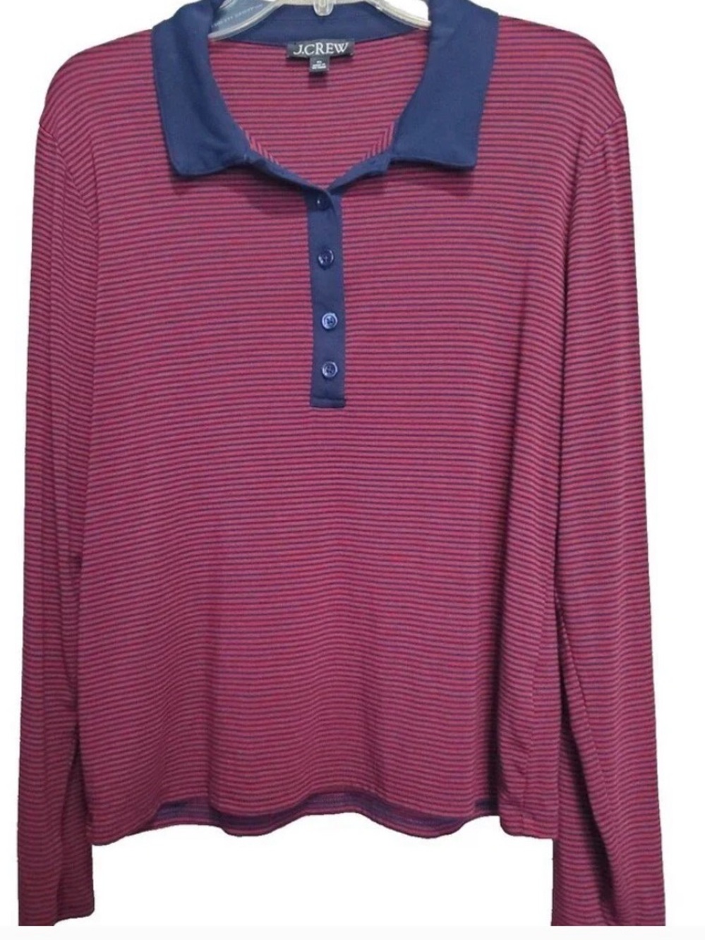J.Crew Women's Refined Polo Long-Sleeve Top